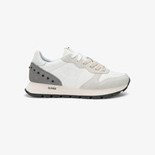 Carica l'immagine nel visualizzatore di Gallery, Sun68 Sneakers donna Ally Studs in similpelle e suede bianco e grigio