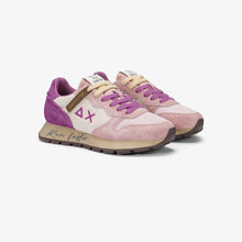 Carica l'immagine nel visualizzatore di Gallery, Sun68 Sneakers donna Ally Vintage in nylon e suede rosa scuro