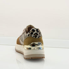 Carica l'immagine nel visualizzatore di Gallery, Janet&Janet sneakers donna Aurya cammello retro leopardato platform
