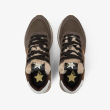 Carica l'immagine nel visualizzatore di Gallery, Sun68 Sneakers donna Stargirl Animalier pelliccetta in nylon e suede
