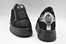 Carica l'immagine nel visualizzatore di Gallery, Janet&Janet sneakers donna platform nere con brillantini