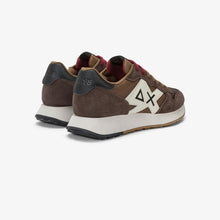 Carica l'immagine nel visualizzatore di Gallery, Sun68 Sneakers Uomo Jaki Bicolor in nylon e suede marrone