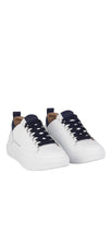Carica l'immagine nel visualizzatore di Gallery, Alexander Smith Wembley sneakers uomo in pelle bianca con inserti neri