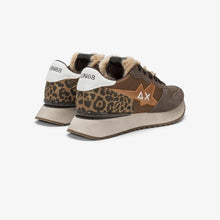 Carica l'immagine nel visualizzatore di Gallery, Sun68 Sneakers donna Stargirl Animalier pelliccetta in nylon e suede