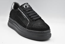 Carica l'immagine nel visualizzatore di Gallery, Janet&Janet sneakers donna platform nere con brillantini