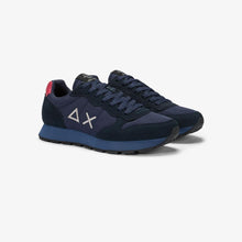 Carica l'immagine nel visualizzatore di Gallery, Sun68 Sneakers Uomo Tom solid navy blue suola celeste