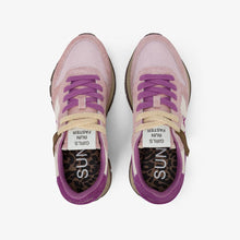 Carica l'immagine nel visualizzatore di Gallery, Sun68 Sneakers donna Ally Vintage in nylon e suede rosa scuro