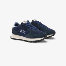 Carica l'immagine nel visualizzatore di Gallery, Sun68 Sneakers donna Ally Glitter in mesh e suede navy blue