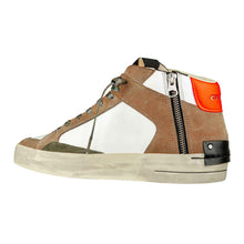 Carica l'immagine nel visualizzatore di Gallery, CRIME LONDON sneakers uomo sk8 deluxe mid burnt ashes bianche/beige