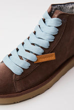 Carica l'immagine nel visualizzatore di Gallery, PANCHIC P001 sneakers da donna in camoscio marrone con pelliccetta