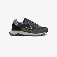 Carica l'immagine nel visualizzatore di Gallery, Sun68 Sneakers Uomo Fire & Camping in cordura e suede nere