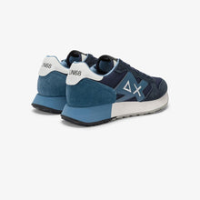 Carica l'immagine nel visualizzatore di Gallery, Sun68 Sneakers Uomo Jaki Solid in nylon e suede navy blue