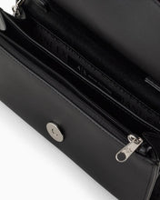 Carica l'immagine nel visualizzatore di Gallery, Armani Exchange Portafoglio borsetta nero con logo frontale