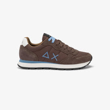 Carica l'immagine nel visualizzatore di Gallery, Sun68 Sneakers Uomo Tom solid marrone logo celeste