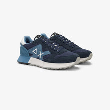 Carica l'immagine nel visualizzatore di Gallery, Sun68 Sneakers Uomo Jaki Solid in nylon e suede navy blue