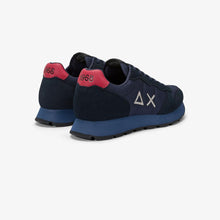Carica l'immagine nel visualizzatore di Gallery, Sun68 Sneakers Uomo Tom solid navy blue suola celeste