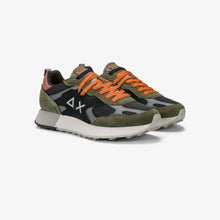 Carica l'immagine nel visualizzatore di Gallery, Sun68 Sneakers Uomo Jaki Outdoor in mesh e suede verde militare scuro