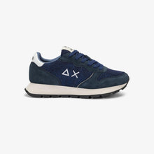 Carica l'immagine nel visualizzatore di Gallery, Sun68 Sneakers donna Ally Glitter in mesh e suede navy blue