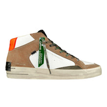 Carica l'immagine nel visualizzatore di Gallery, CRIME LONDON sneakers uomo sk8 deluxe mid burnt ashes bianche/beige
