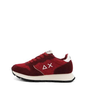Carica l'immagine nel visualizzatore di Gallery, Sun68 Sneakers donna Ally Glitter in mesh e suede bordeaux
