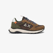 Carica l'immagine nel visualizzatore di Gallery, Sun68 Sneakers Uomo Fire & Camping in cordura e suede marroni
