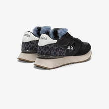 Carica l'immagine nel visualizzatore di Gallery, Sun68 Sneakers donna Stargirl Animalier pelliccetta in nylon e suede