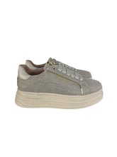 Carica l'immagine nel visualizzatore di Gallery, Janet&Janet sneakers donna platform grigie con brillantini
