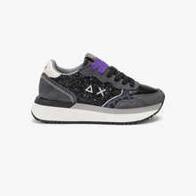 Carica l'immagine nel visualizzatore di Gallery, Sun68 Sneakers donna Big Ally Glitter in similpelle e suede animalier glitter