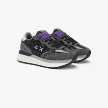 Carica l'immagine nel visualizzatore di Gallery, Sun68 Sneakers donna Big Ally Glitter in similpelle e suede animalier glitter