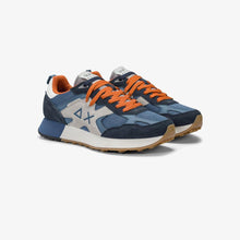 Carica l'immagine nel visualizzatore di Gallery, Sun68 Sneakers Uomo Jaki Outdoor in mesh e suede blu e grigio