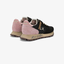 Carica l'immagine nel visualizzatore di Gallery, Sun68 Sneakers donna Ally Vintage in nylon e suede nero e rosa
