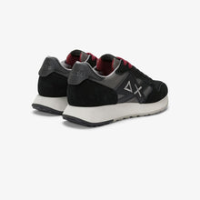 Carica l'immagine nel visualizzatore di Gallery, Sun68 Sneakers Uomo Jaki Bicolor in nylon e suede nero e grigio