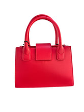 Carica l'immagine nel visualizzatore di Gallery, Armani Exchange borsa a mano trapezio piccola con tracolla rosso acceso
