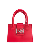 Carica l'immagine nel visualizzatore di Gallery, Armani Exchange borsa a mano trapezio piccola con tracolla rosso acceso