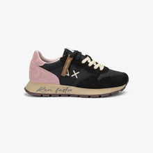 Carica l'immagine nel visualizzatore di Gallery, Sun68 Sneakers donna Ally Vintage in nylon e suede nero e rosa