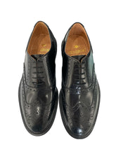 Carica l'immagine nel visualizzatore di Gallery, Douglas Scarpe stringate uomo artigianali coda di rondine nere