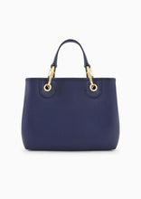 Carica l'immagine nel visualizzatore di Gallery, Emporio Armani Shopper piccola MyEA stampa cervo blu notte