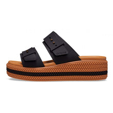Carica l'immagine nel visualizzatore di Gallery, CROCS Brooklyn Woven Buckle W nere