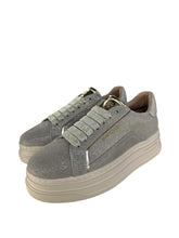 Carica l'immagine nel visualizzatore di Gallery, Janet&Janet sneakers donna platform grigie con brillantini