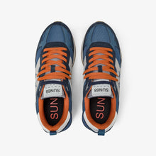 Carica l'immagine nel visualizzatore di Gallery, Sun68 Sneakers Uomo Jaki Outdoor in mesh e suede blu e grigio