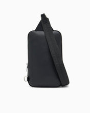 Carica l'immagine nel visualizzatore di Gallery, Armani Exchange Borsa monospalla con due tasche blu scuro