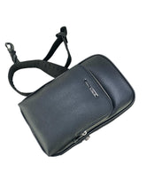 Carica l'immagine nel visualizzatore di Gallery, Armani Exchange Borsa monospalla con due tasche blu scuro