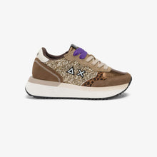 Carica l'immagine nel visualizzatore di Gallery, Sun68 Sneakers donna Big Ally Glitter in similpelle e suede animalier glitter
