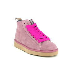 Carica l'immagine nel visualizzatore di Gallery, PANCHIC P001 sneakers da donna in camoscio rosa con pelliccetta