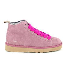 Carica l'immagine nel visualizzatore di Gallery, PANCHIC P001 sneakers da donna in camoscio rosa con pelliccetta