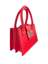 Carica l'immagine nel visualizzatore di Gallery, Armani Exchange borsa a mano trapezio piccola con tracolla rosso acceso