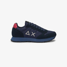 Carica l'immagine nel visualizzatore di Gallery, Sun68 Sneakers Uomo Tom solid navy blue suola celeste