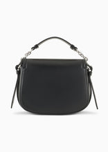 Carica l'immagine nel visualizzatore di Gallery, Armani Exchange mini bag stondata con logo nera