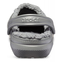 Carica l'immagine nel visualizzatore di Gallery, CROCS classic lined clog sabot con pelliccetta grigio scuro FW COLLECTION