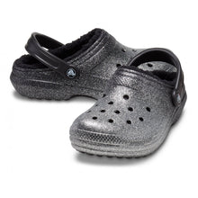 Carica l'immagine nel visualizzatore di Gallery, CROCS Classic Glitter Lined Clog sabot con pelliccetta FW COLLECTION
